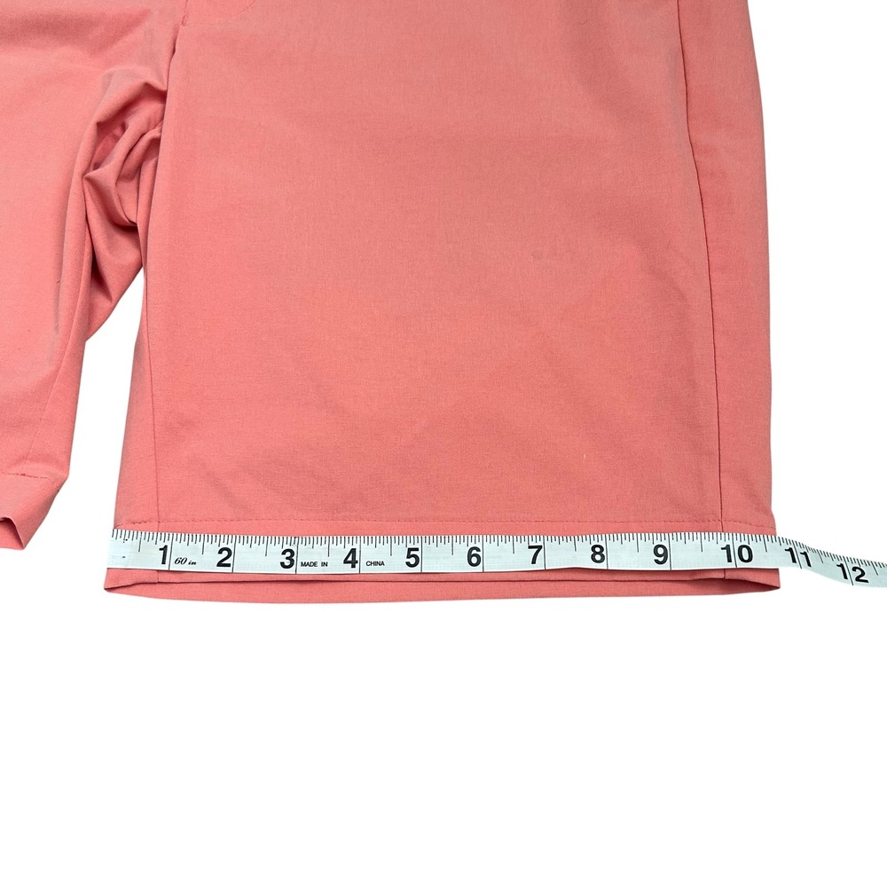 Peter Millar Crown Crafted Shorts Mens 36 Pink Salmon Performance Golf Luxury - Picture 7 of 8